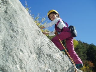 Escalada con niños cerca de Jaca, 2 horas