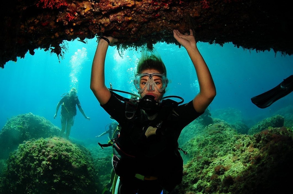 Bautismo de buceo para parejas