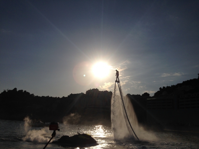 Flyboard al atardecer