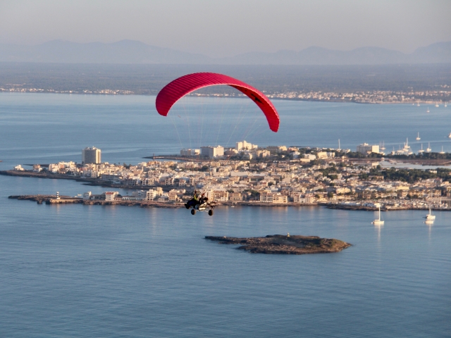 Vuelo en paramotor en Mallorca