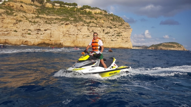 Las Marinas de Dénia en jet ski