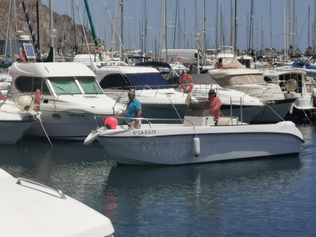 Desde el puerto de Aguadulce