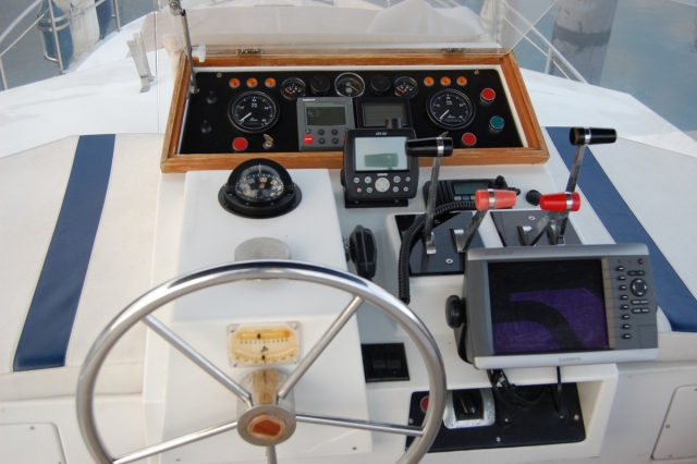 Cuadro de mandos del barco