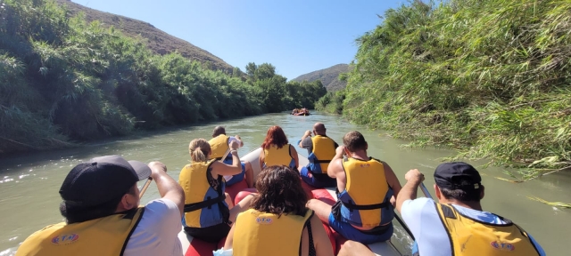 Disfrutando de la experiencia de rafting