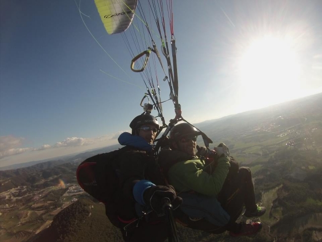 vuelo en parapenle