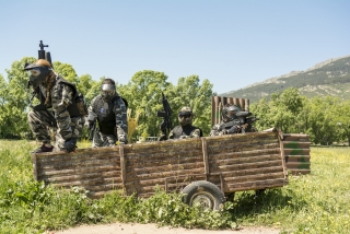Gotcha en El Escorial con 300 bolas 3 horas