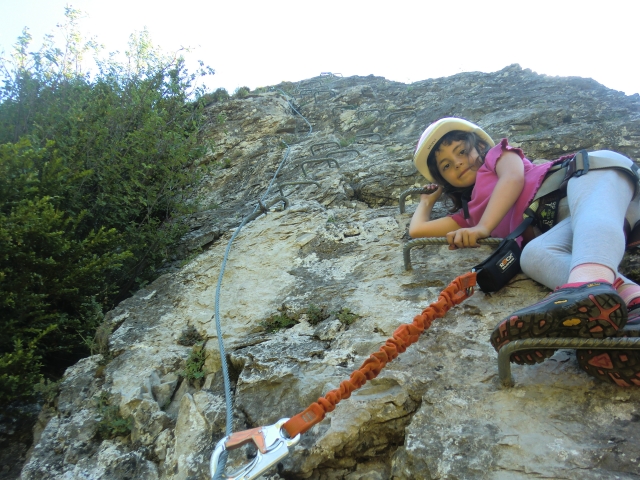 Ferrata con niños