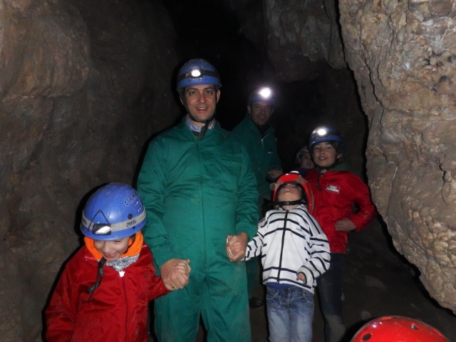 Espeleología con niños