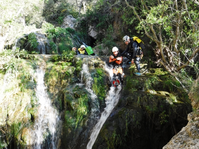 Tobogan en el cañón