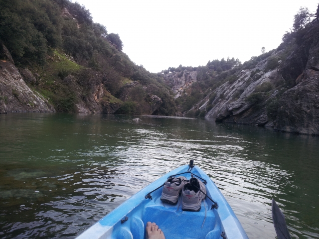 Piragüismo y rápel en Cazorla