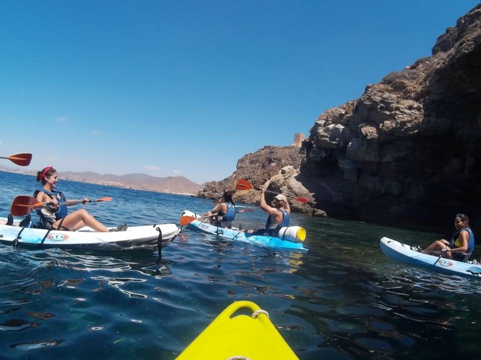 Recorrido en kayak costa de Cartagena