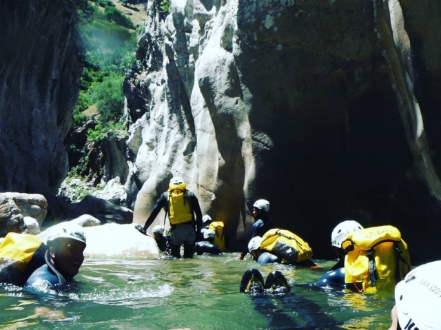 Por las pozas del cañón de Buitreras