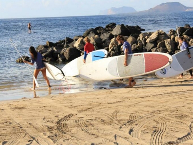 paddle board en grupo