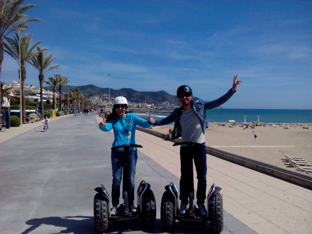 Disfrutando del paseo en segway