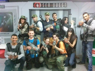 Partida de laser tag en Mataró para cumpleaños