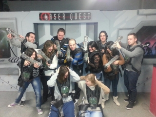 Cumpleaños laser tag y merienda en Mataró 2 tandas