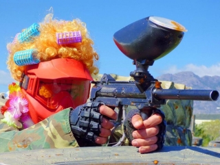 Partida de gotcha en Estepona con barbacoa