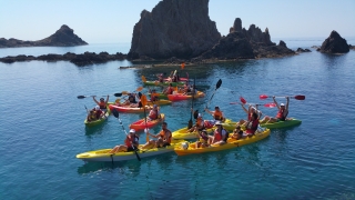 Ruta en kayak hacia a la Playa Corralele, 2h niños