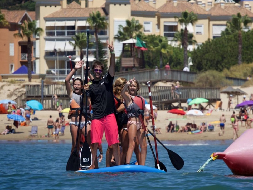 Paddle board giganle en Huelva