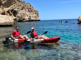 Renta de kayak biplaza Club Náutico Moraira, 1h