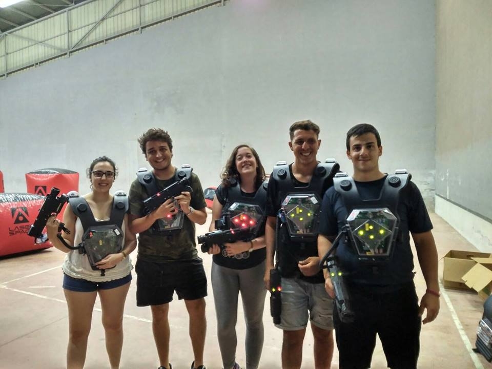 Jugadores de laser tag Jugadores de laser tag