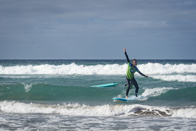 Aprendiendo a surfear
