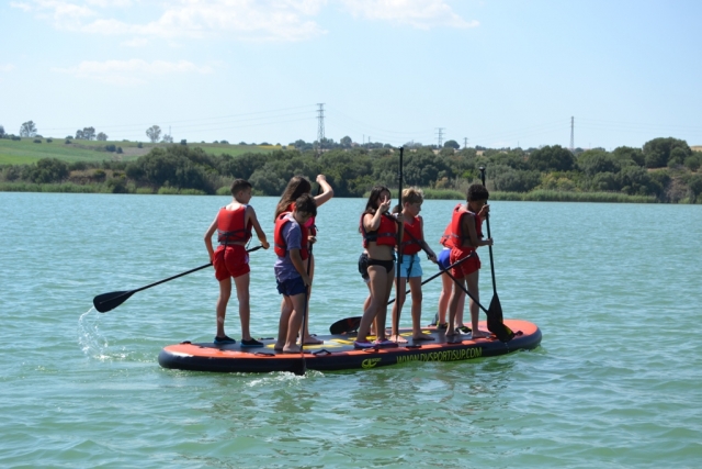 Sobre la tabla de big SUP