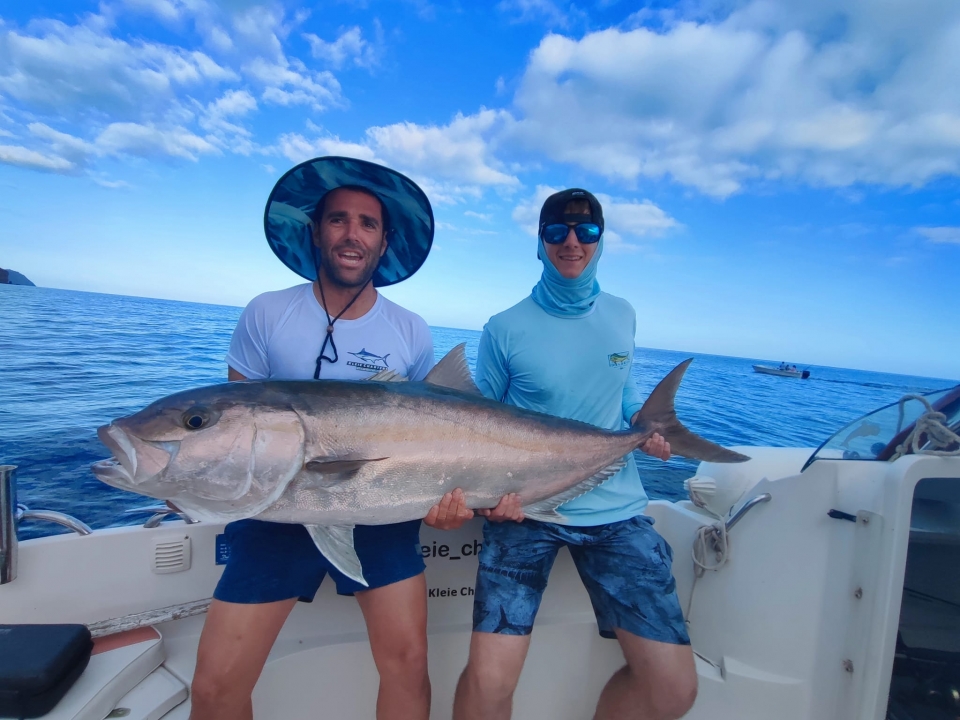 Pescando en familia