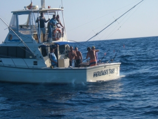 Pesca en barco por costas de Cádiz duranle 1 hora