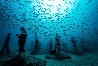 Bucear por el museo acuático de Lanzarote