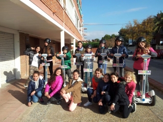 Segways para colegios en Castelldefels 4h