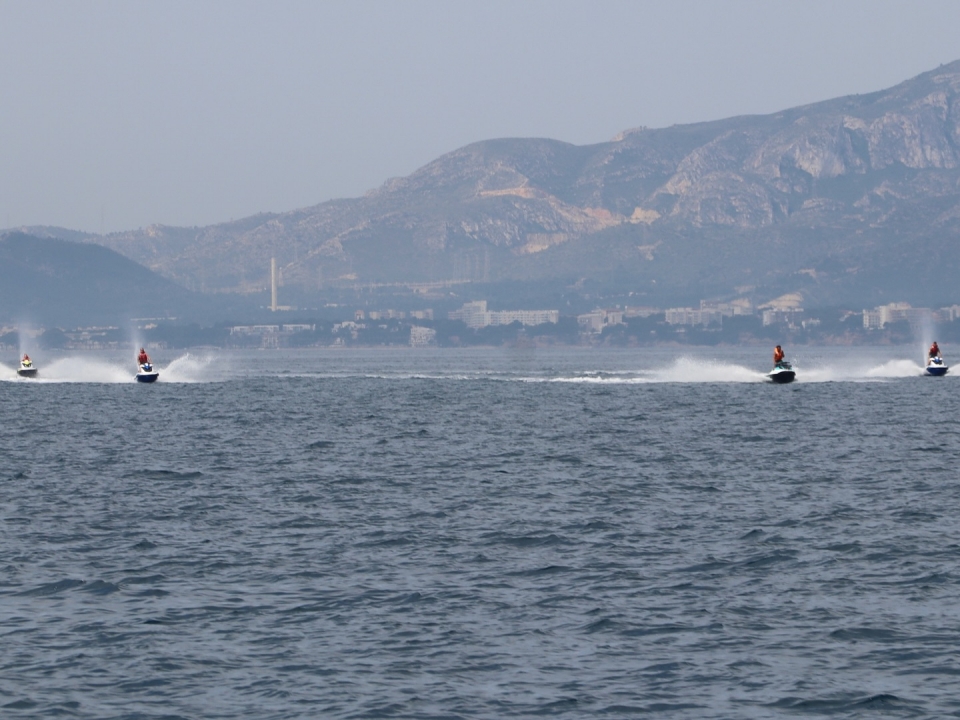 En las jet skis En las jet skis