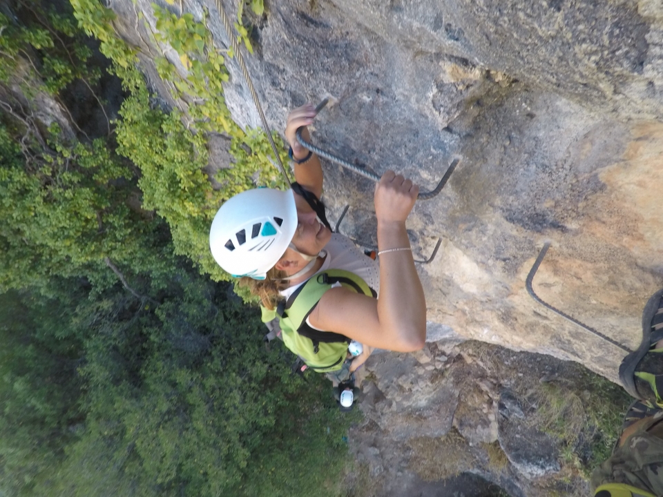 Actividad de via ferrata en Benaoján