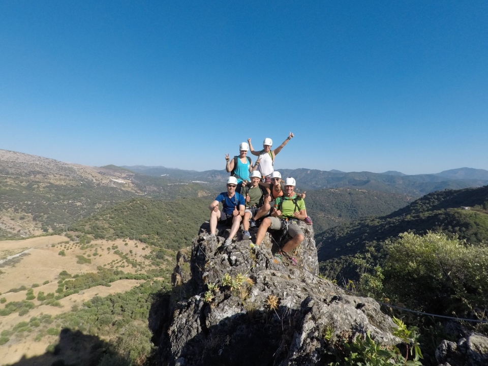 Reportaje fotográfico duranle la vía ferrata