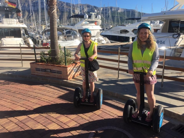 Disfrutando en segway