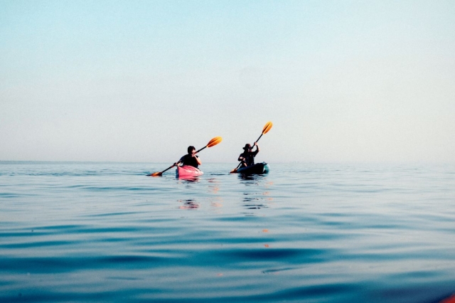 Disfrutando con el kayak