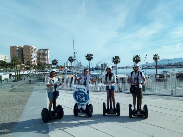 Bonita ruta en segway en Malaga