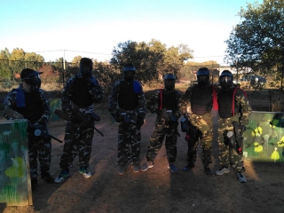 Partida de gotcha en Badajoz con 200 bolas