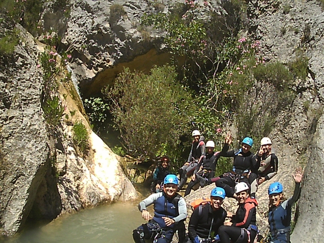 Grupo en el agua