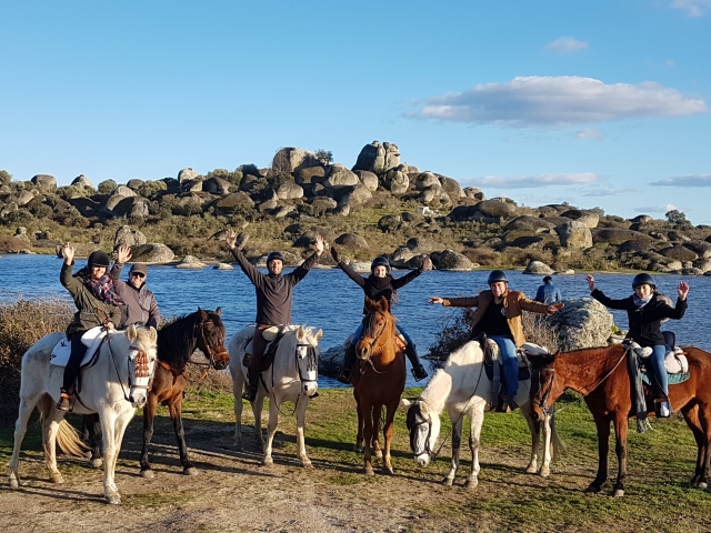 cabalgamarra en grupo