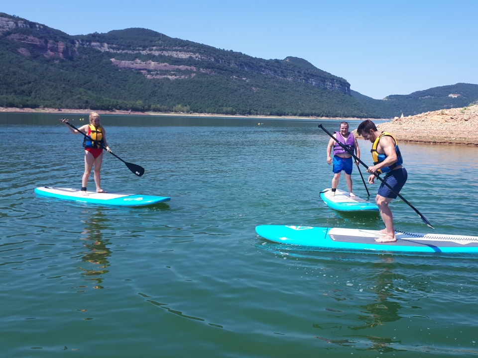 SUP en Presa de Sau SUP en Presa de Sau