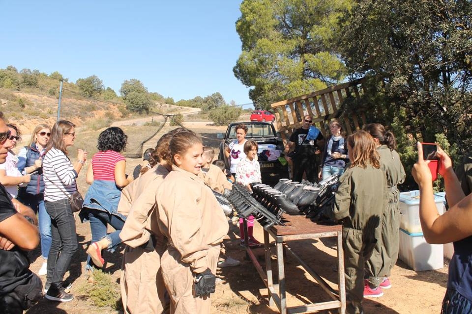 equipandose para partida de gotcha infantil