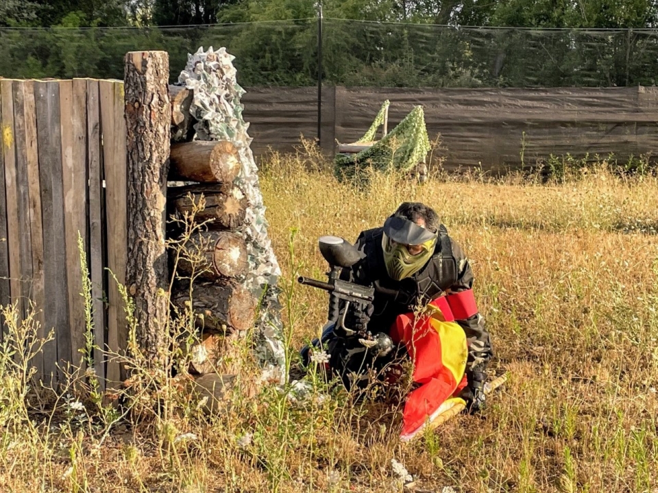 Refugiado en el campo de gotcha
