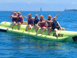 Banana boat en Marina Real de Valencia 30 minutos