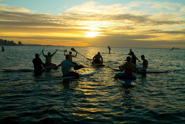 sup puesta de sol