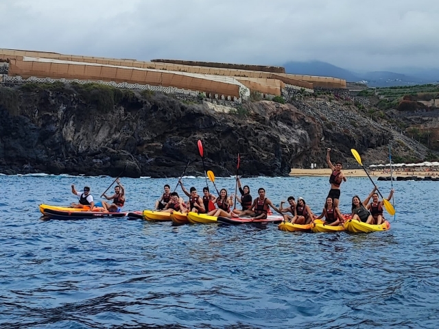 Excursión libre en kayak a Playa Abama, 2 horas
