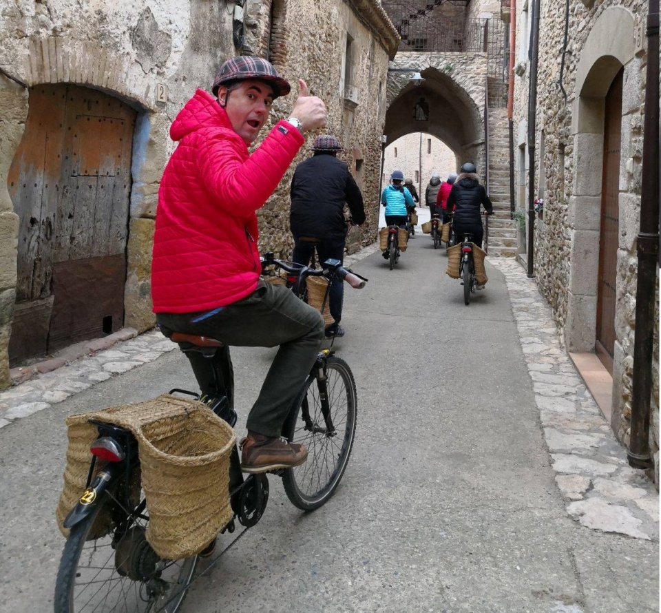 Saludando desde la burricleta Saludando desde la burricleta
