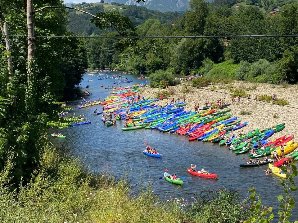 Kayaks en el Sella Kayaks en el Sella