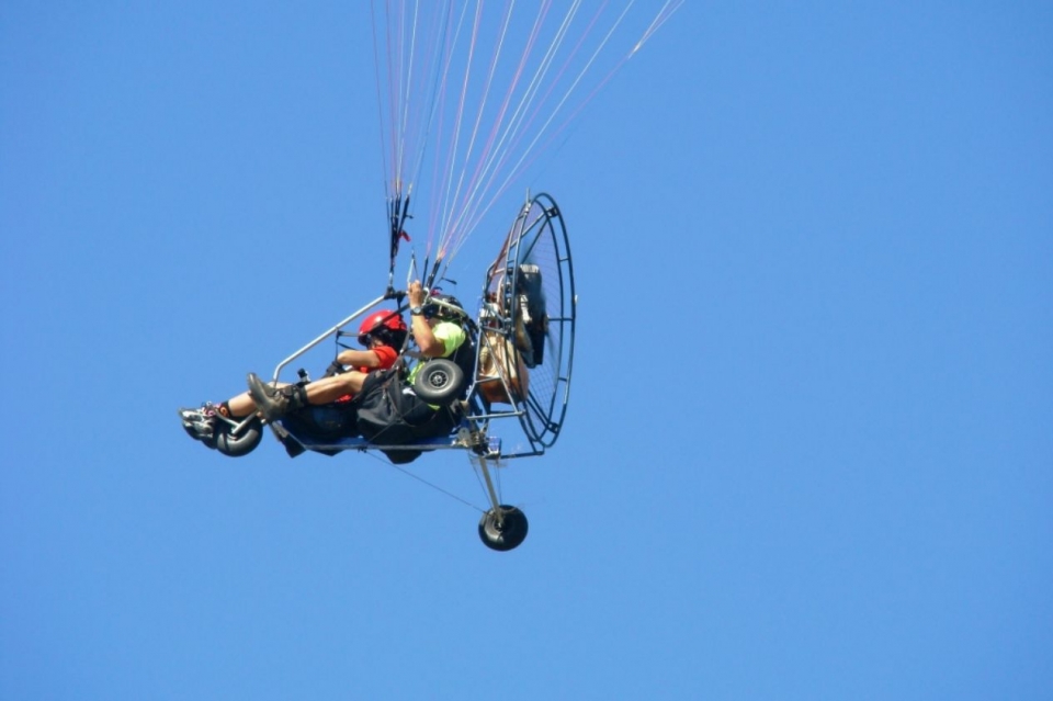 Paratrike en Tierra de Campos