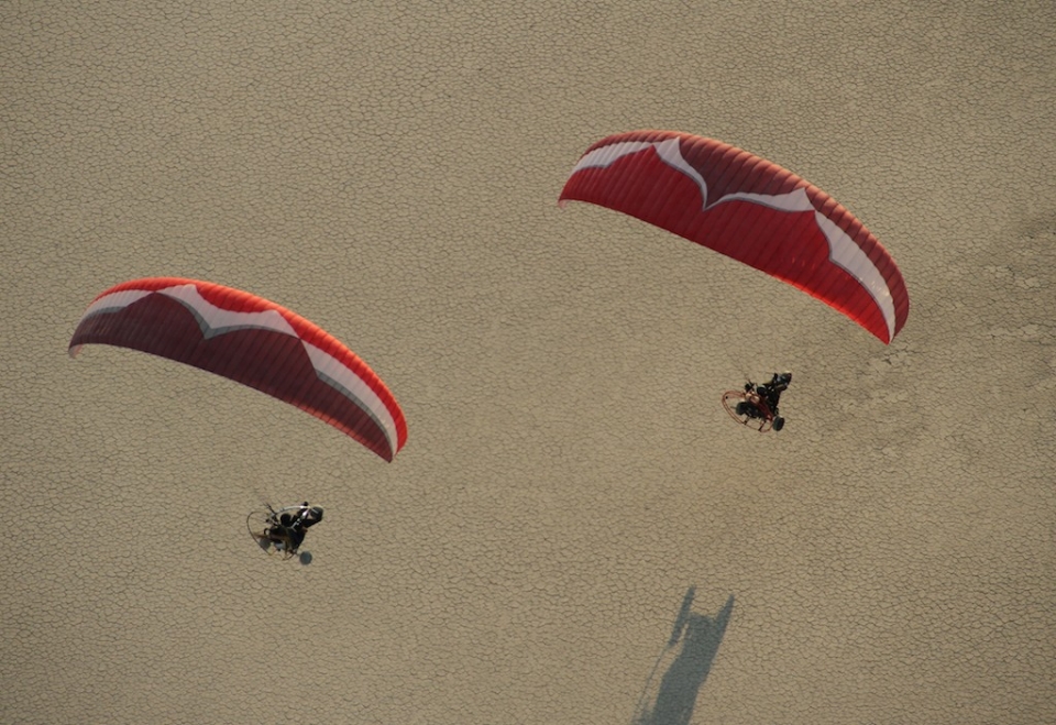 Paramotores equipados con trike